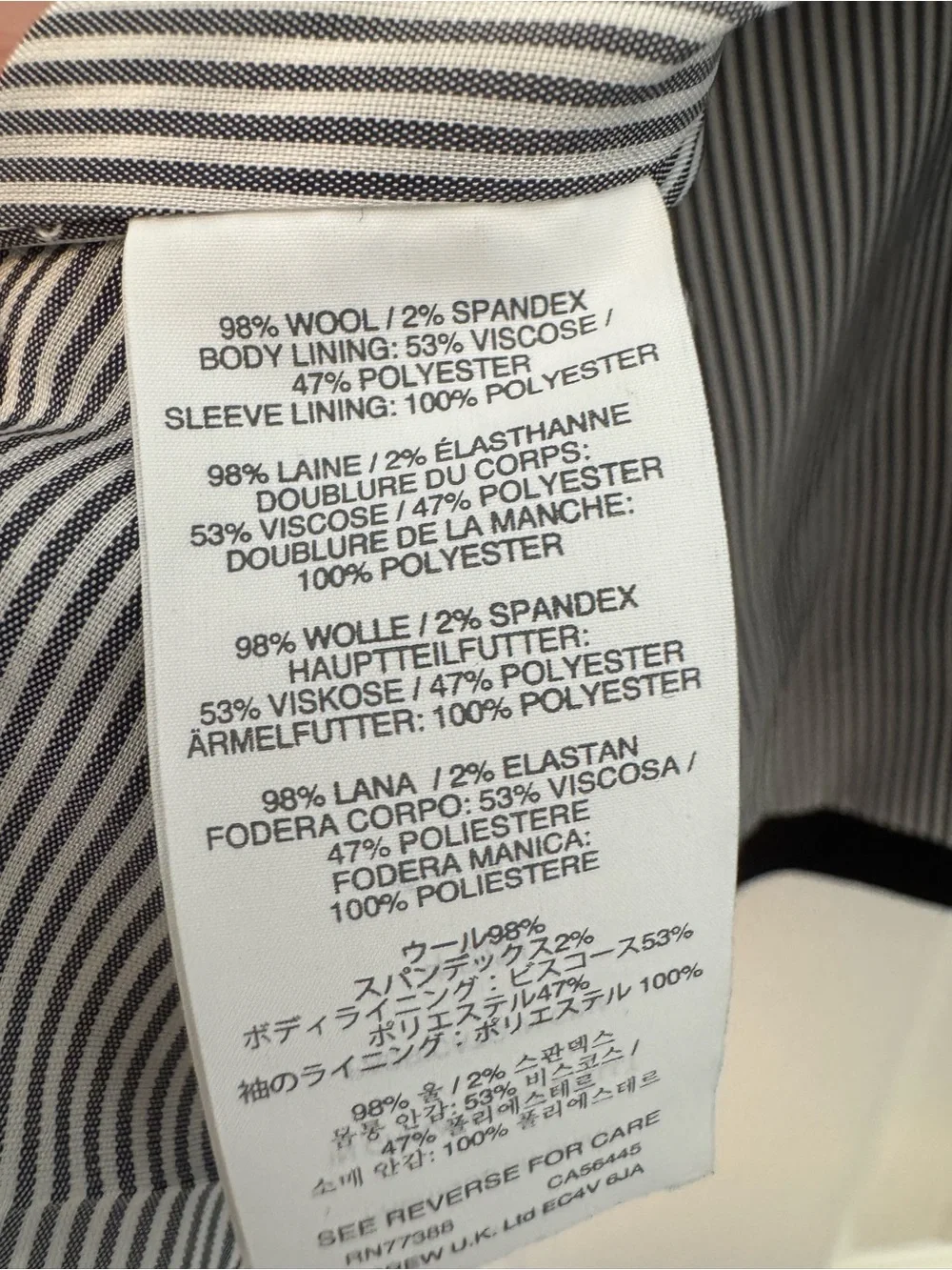J. Crew Black “schoolboy” Wool Blazer with Gold Buttons